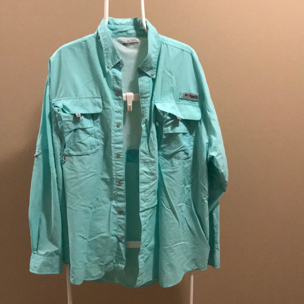 Men’s Colombia long sleeve button up shirt